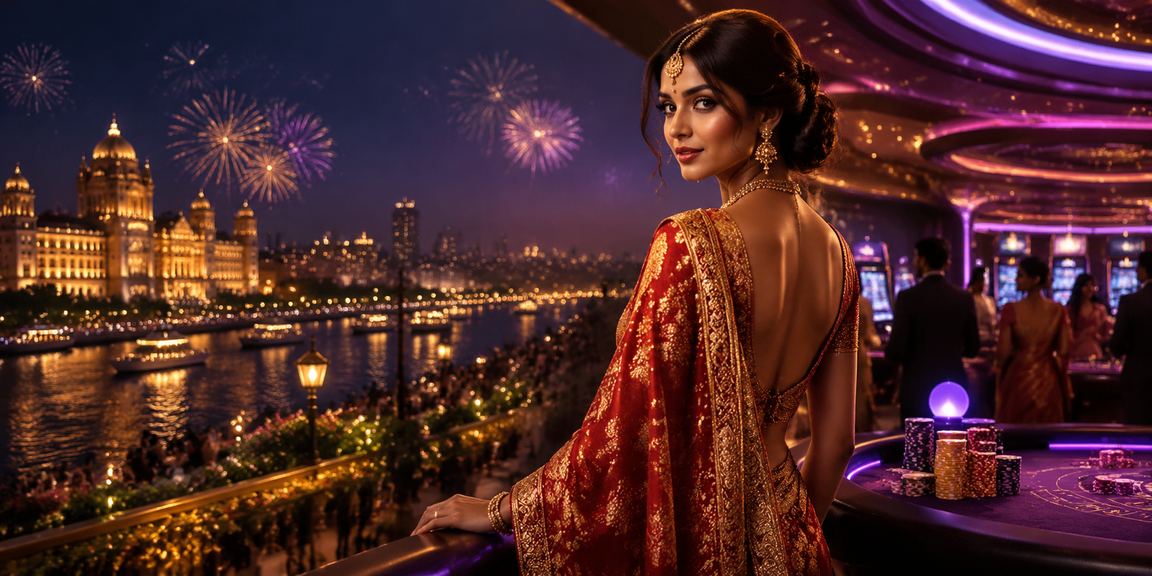 Indian woman enjoying live sports betting on mobile app