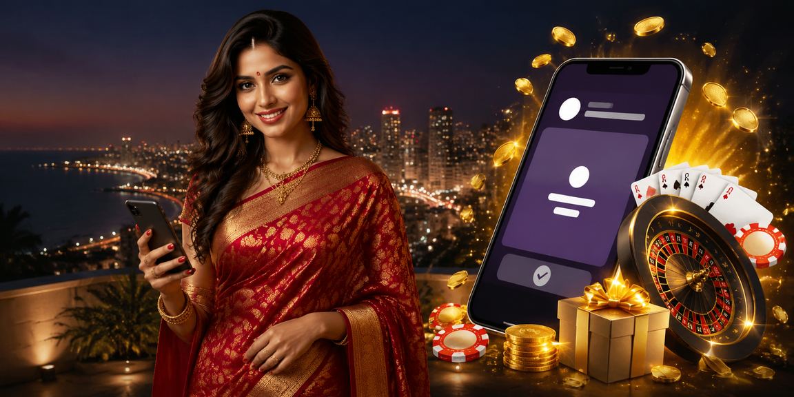Indian woman using mobile payment on 24q platform